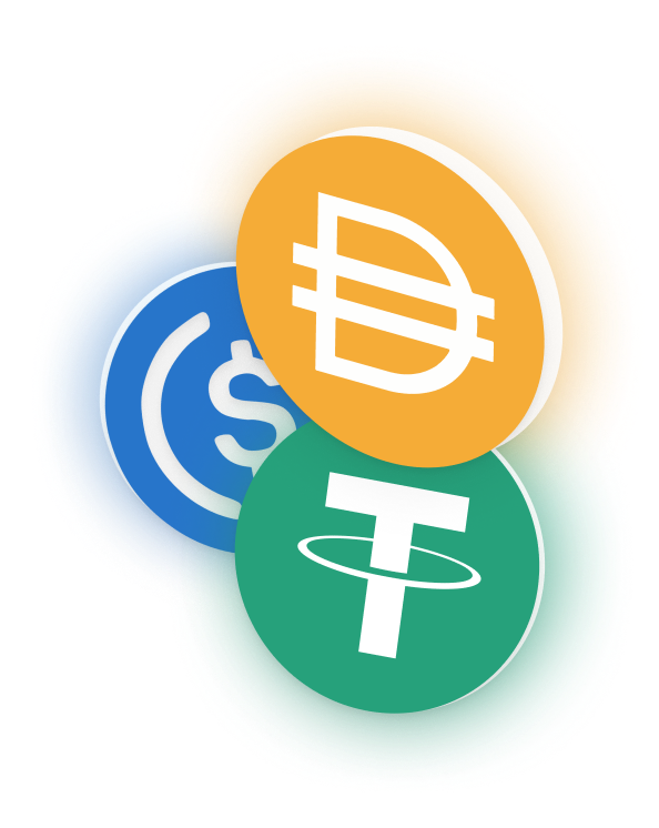 Les tres monedes estables més grans per capitalització de mercat són: Dai, USDC i Tether.